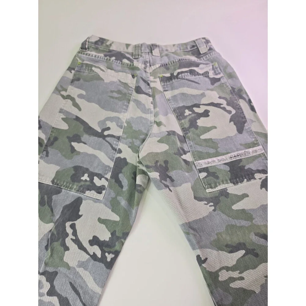 Rare BC Ethic Trousers Enduro Camo Y2K 1990s Baggy USA Skater 36x32 Cargo 2263